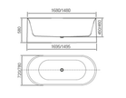 Zenmo Piaza Round Freestanding Bath