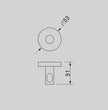 Zenmo Tiara Single Hook line drawing