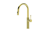 Zenmo Tiara Sink Mixer with Pull Out Spray in Brushed Brass