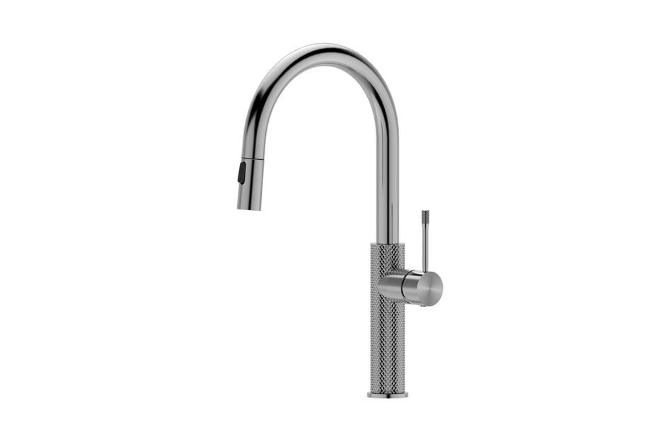 Zenmo Tiara Sink Mixer with Pull Out Spray in Brushed Nickel