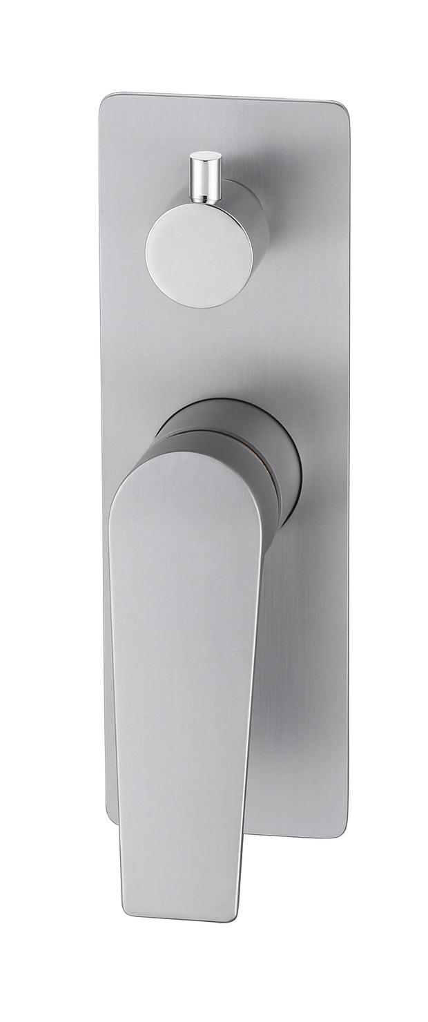 Zenmo Exon Shower Mixer with Diverter in Brushed Nickel