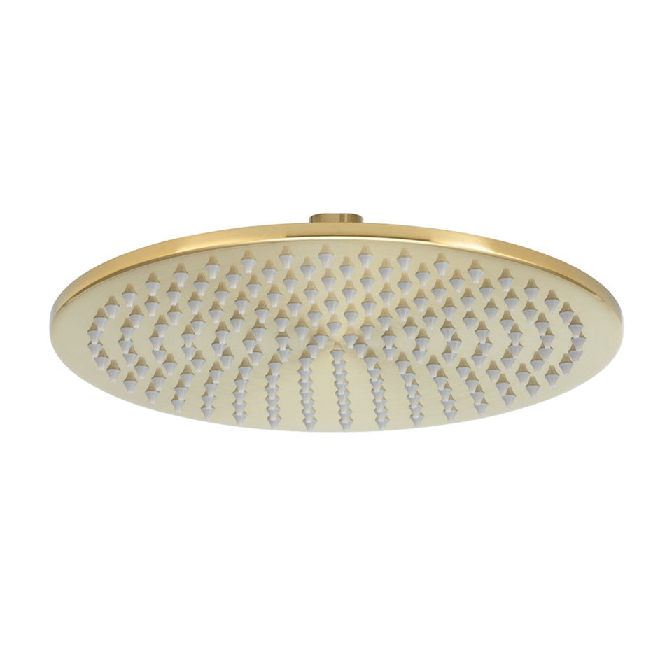 Zenmo Doccia 200mm Round Shower Head in Brushed Brass