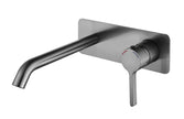Zenmo Kenzo Wall Basin and Bath Set in Brushed Nickel