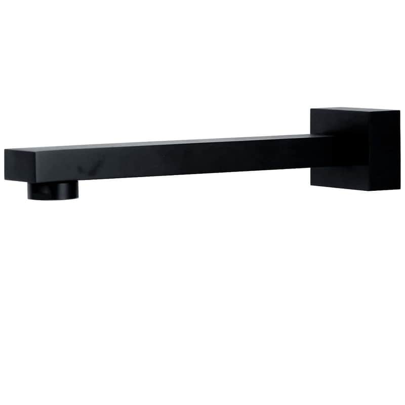 Zenmo Acqua Square Bath Spout in Matte Black