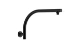 Zenmo Doccia Round Rise Up Shower Arm in Matte Black