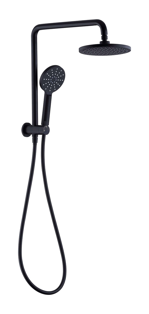 Zenmo Mondo Compact Twin Shower Set in Matte Black