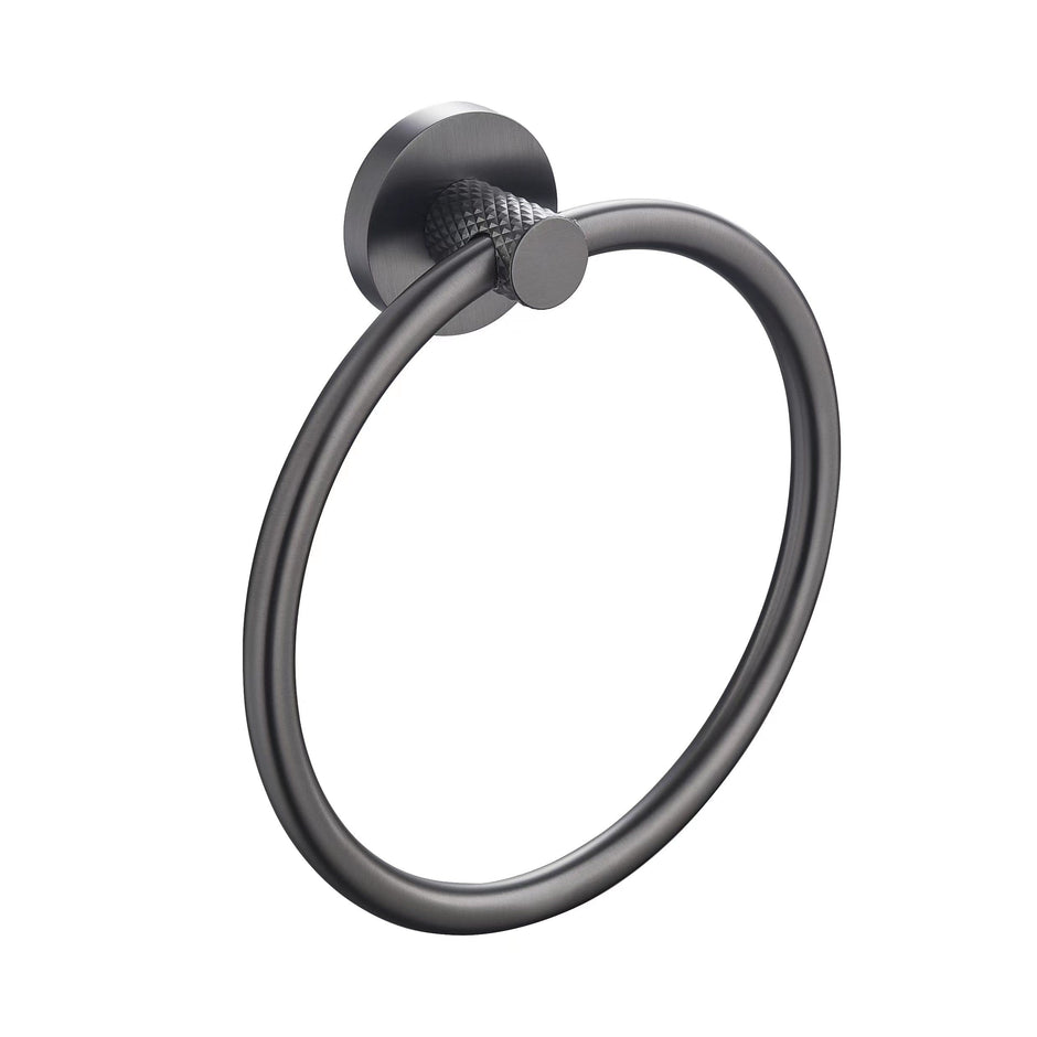 Zenmo Tiara Towel Ring in Gun Metal