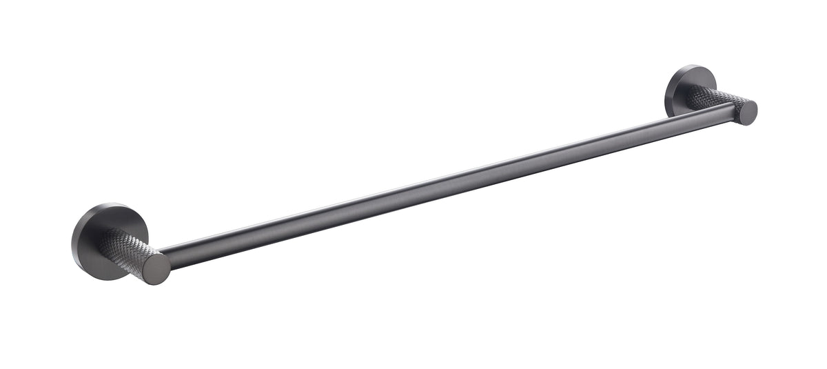 Zenmo Tiara 60cm Single Towel Rail in Gun Metal