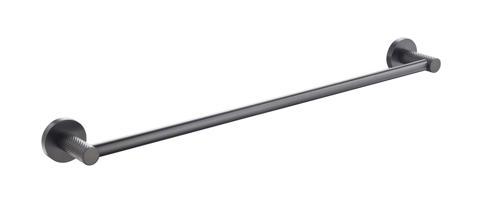 Zenmo Tiara 60cm Single Towel Rail in Gun Metal