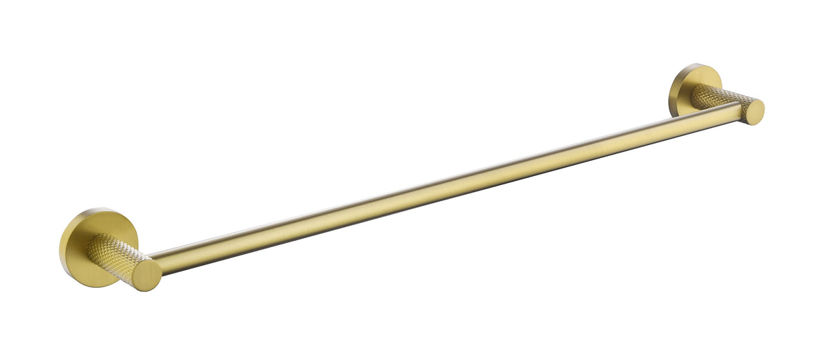 Zenmo Tiara 60cm Single Towel Rail in Brushed Brass