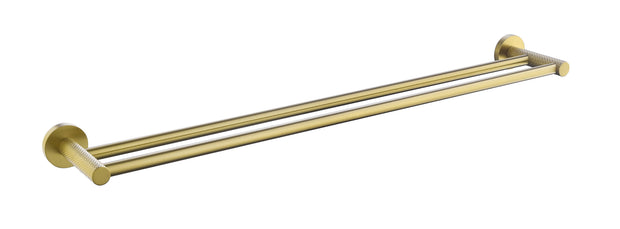 Zenmo Tiara 75cm Double Towel Rail in Brushed Brass