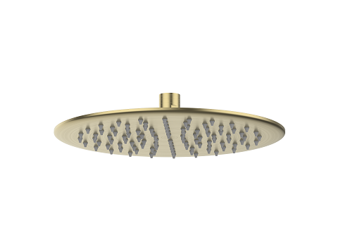 Zenmo Doccia 250mm Round Shower Head in Brushed Brass