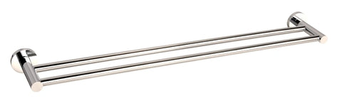 Zenmo Jess 75cm Double Towel Rail in Brushed Nickel