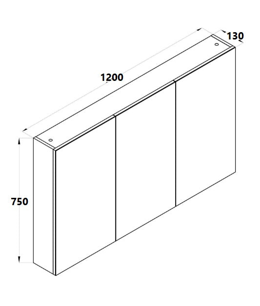 Zenmo Mirror Cabinet 1200mm