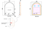 Zenmo Eclipse Arch LED Mirror 600mm