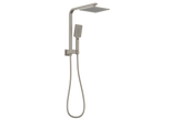 Zenmo Qubi Compact Twin Shower Set in Brushed Nickel
