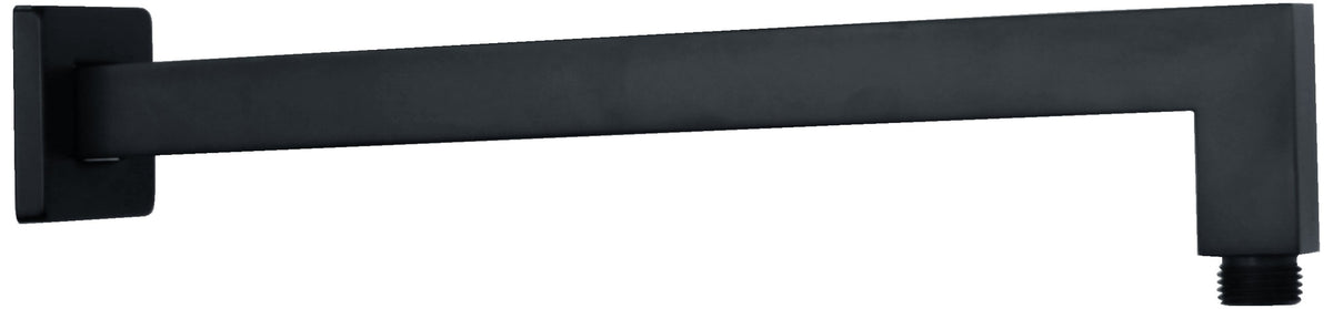 Zenmo Doccia Square L Shaped Shower Arm in Matte Black