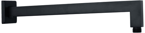 Zenmo Doccia Square L Shaped Shower Arm in Matte Black