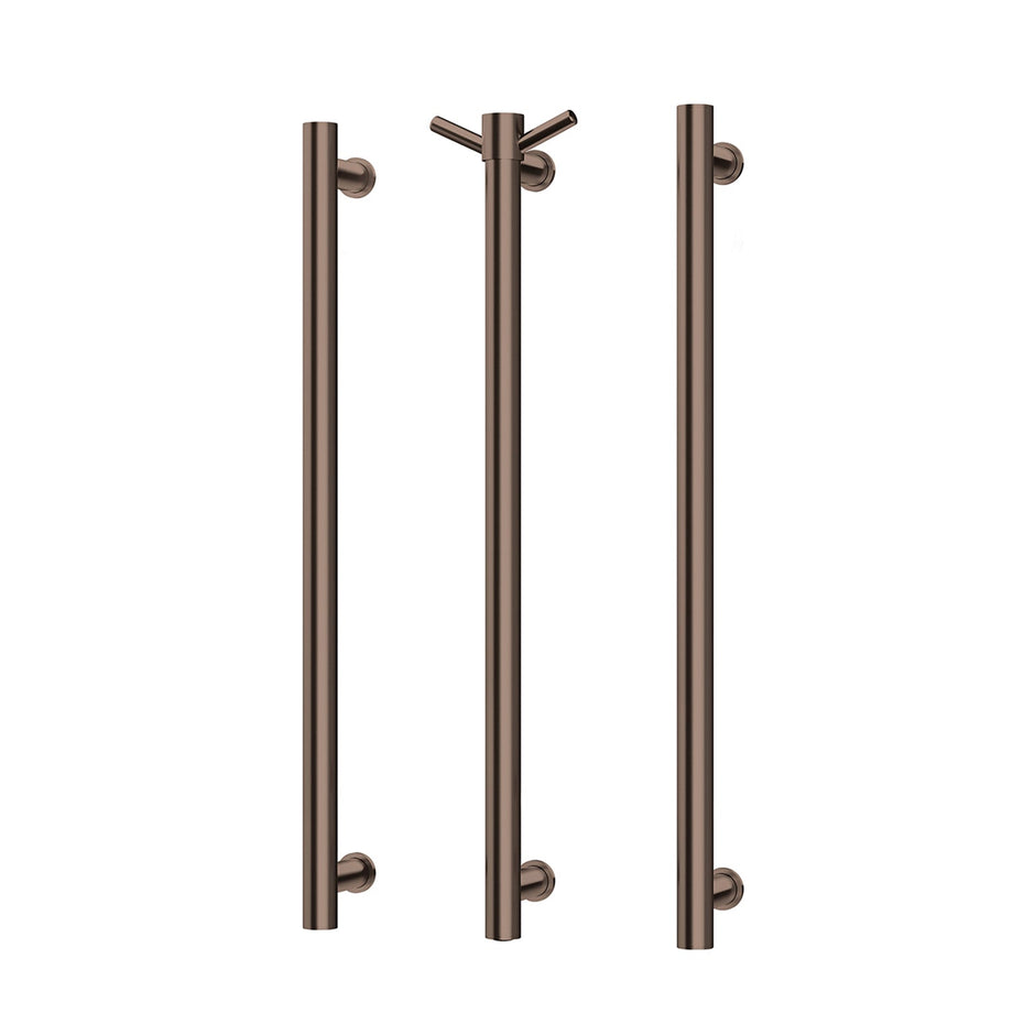 Heated Triple Towel Rail Round 800mm