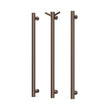 Heated Triple Towel Rail Round 800mm