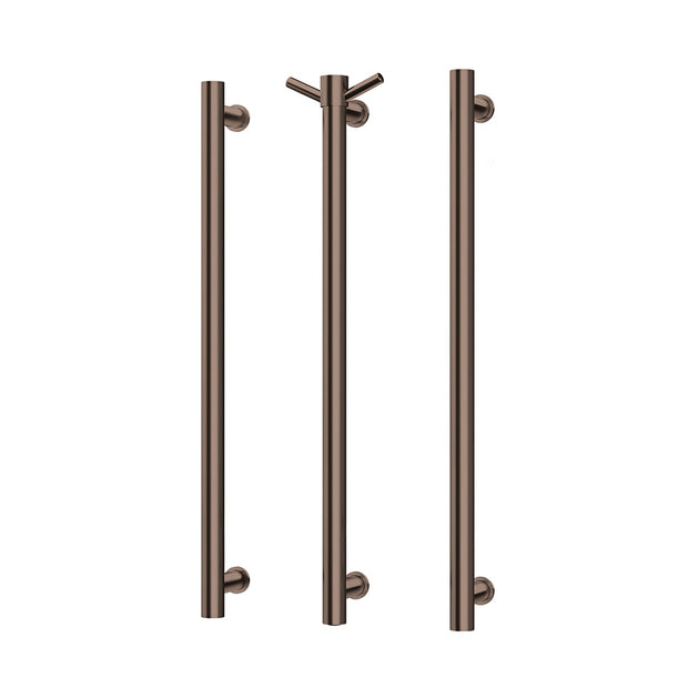 Heated Triple Towel Rail Round 800mm