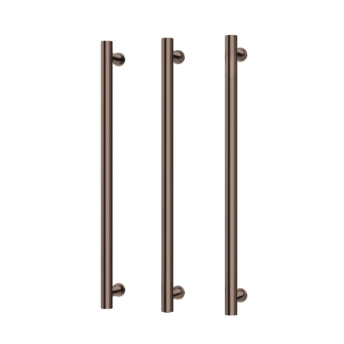 Heated Triple Towel Rail Round 800mm