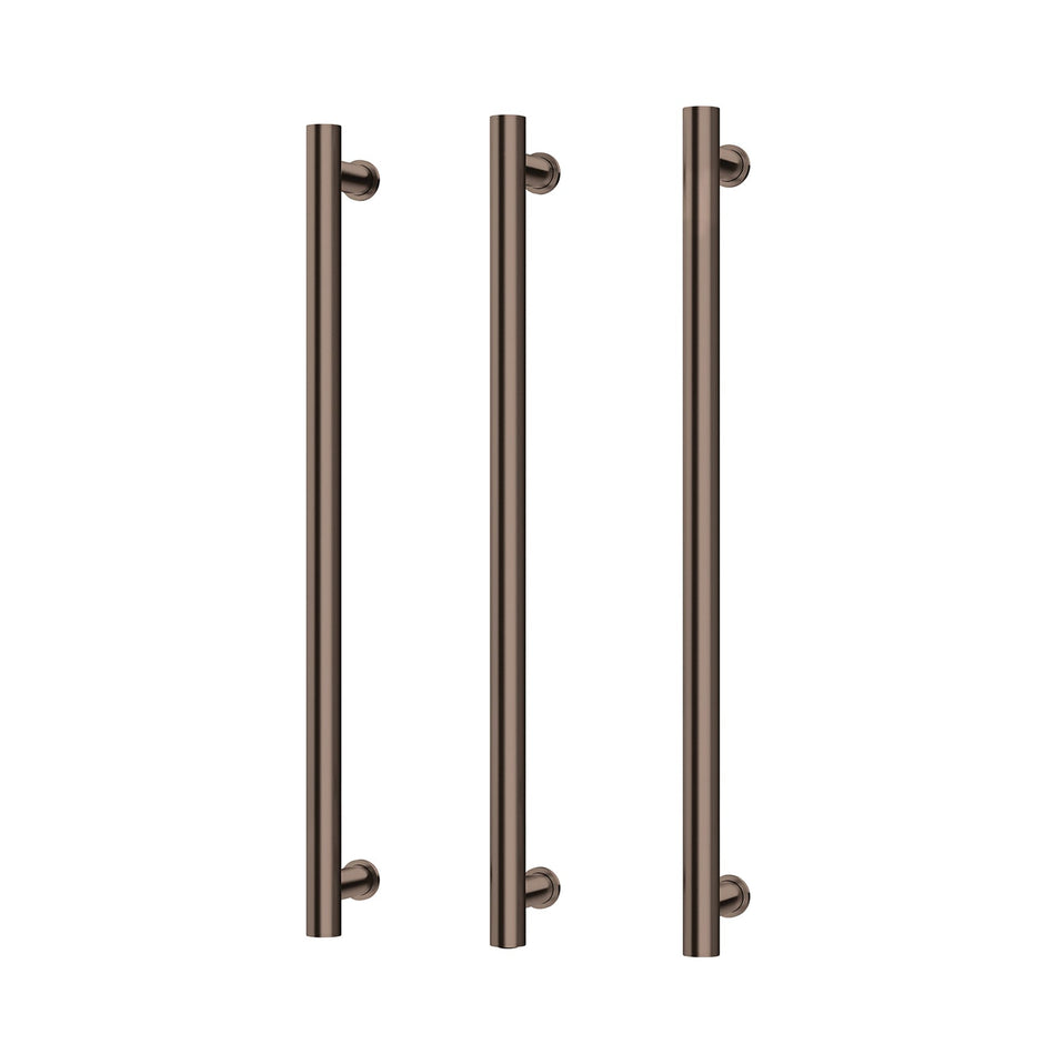 Heated Triple Towel Rail Round 800mm