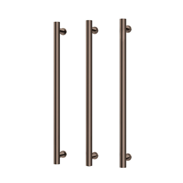 Heated Triple Towel Rail Round 800mm