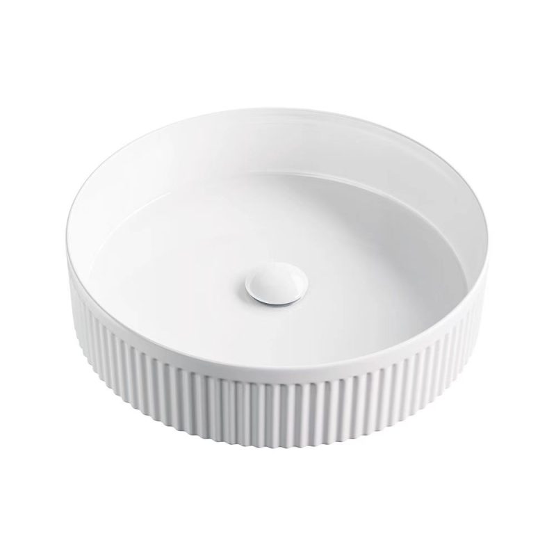 Circa Round Fluted Above Counter Basin