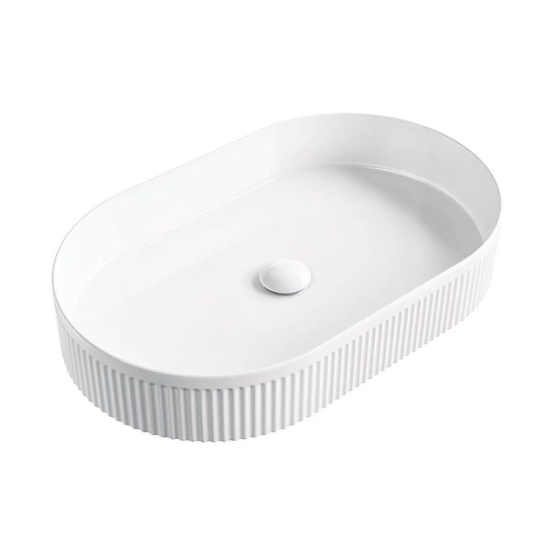 Luna Above Counter Fluted Basin