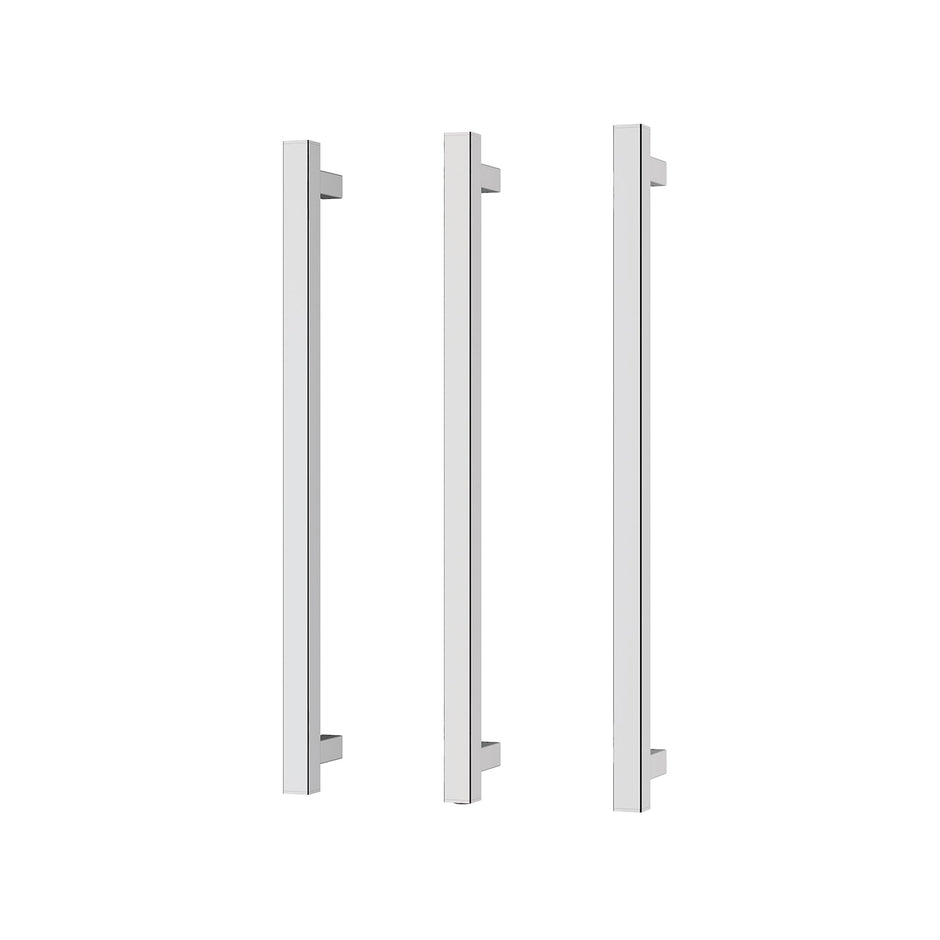 Heated Triple Towel Rail Square 600mm