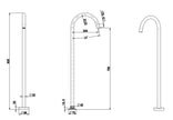 Zenmo Jess Floor Standing Bath Filler