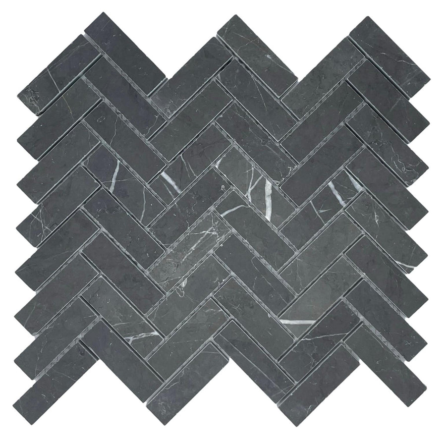 HERRINGBONE PIETRA GREY HONED CHIP SIZE 64X20X7MM - 62HERPIEGYH -01