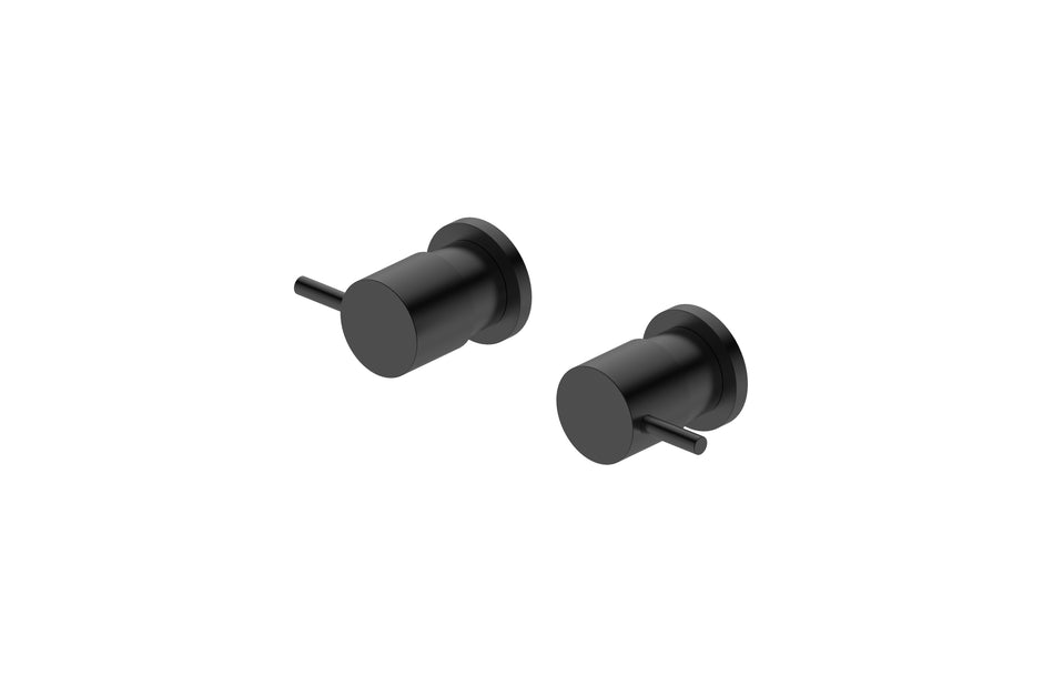 Zenmo Jess Quarter Turn Wall Top Assembly with Ceramic Disc in Matte Black