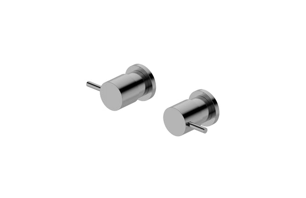 Zenmo Jess Quarter Turn Wall Top Assembly with Ceramic Disc in Brushed Nickel