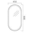 Zenmo Eclipse Oval LED Mirror 450mm