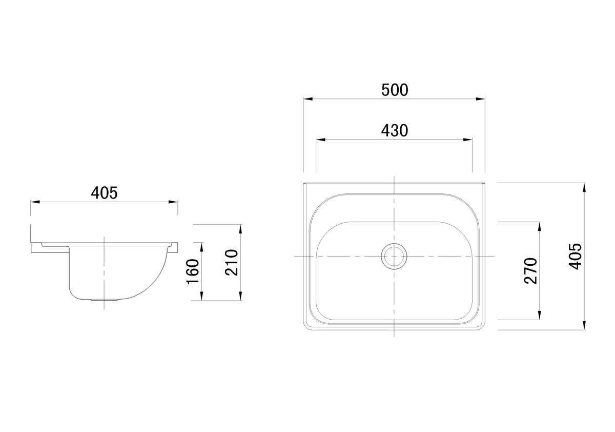 Zenmo Lavassa Stainless Steel Wall Hung Basin