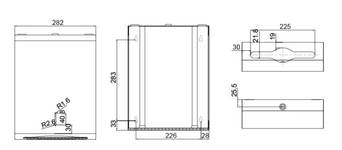 Zenmo Mobi Paper Towel Dispenser with Viewing Window