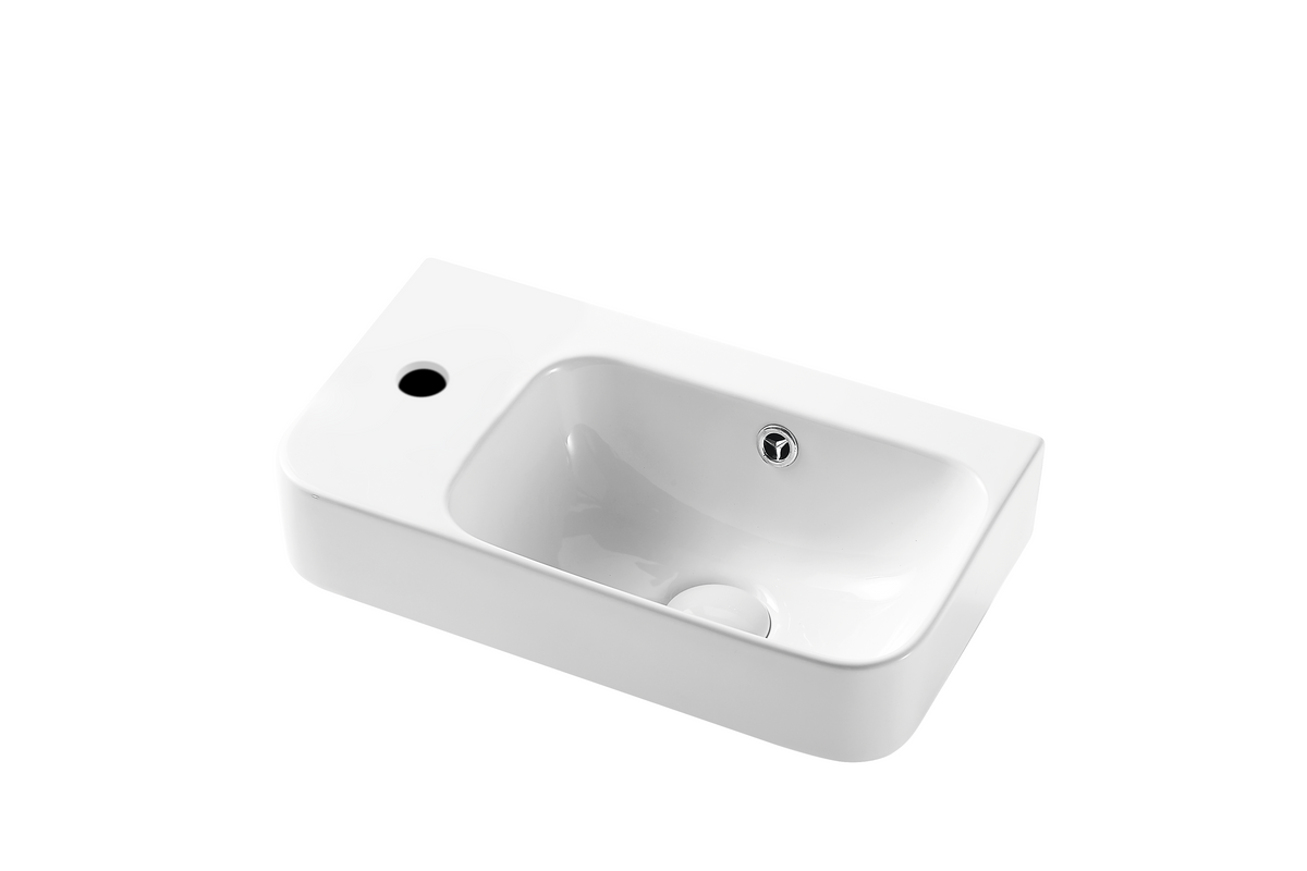 Zenmo Milan Wall Hung Basin Left Hand Tap Hole