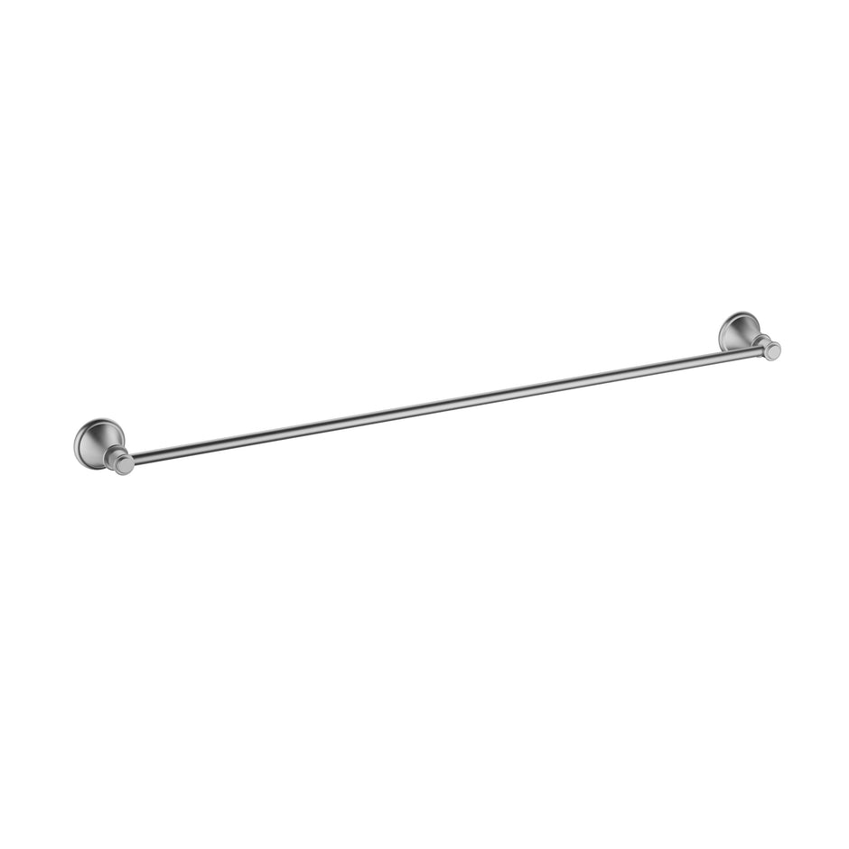 Ikon Clasico Towel Rail Single 800mm in Brushed Nickel