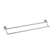 Ikon Clasico Towel Rail Double 600mm in Brushed Nickel