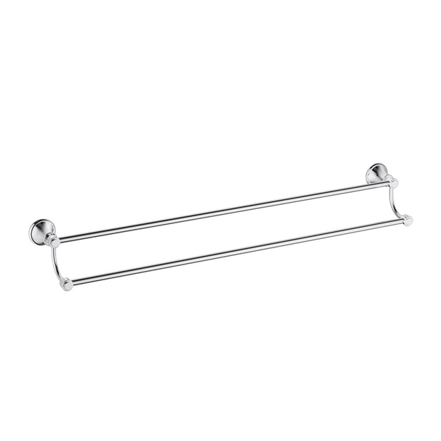 Ikon Clasico Towel Rail Double 800mm in Chrome