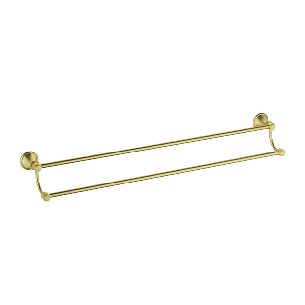 Ikon Clasico Towel Rail Double 800mm in Brushed Gold