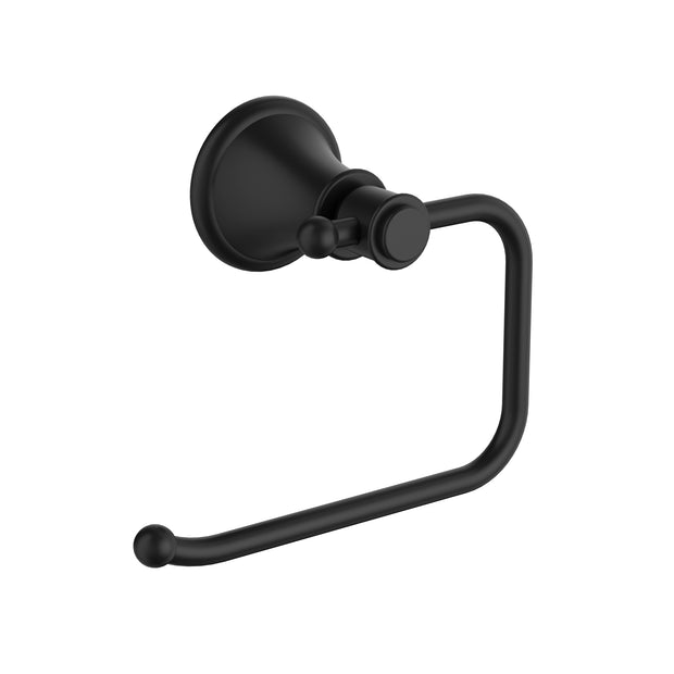 Ikon Clasico Toilet Roll Holder in Matte Black