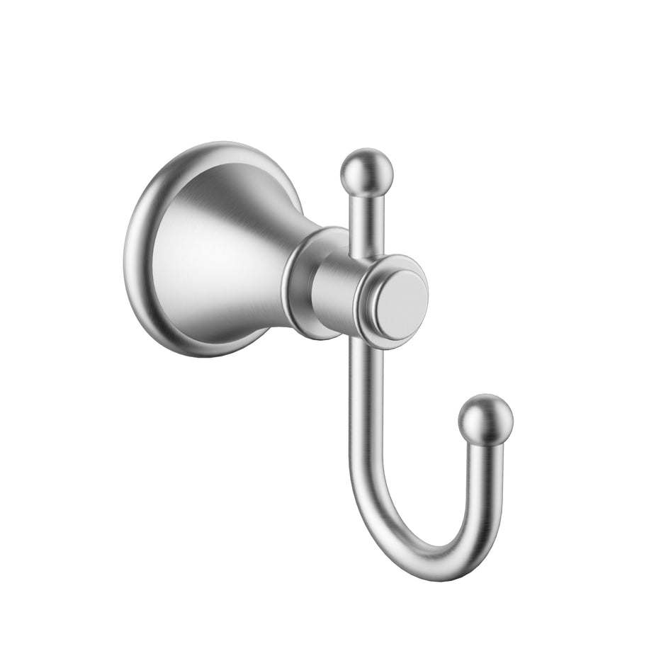 Ikon Clasico Robe Hook in Brushed Nickel