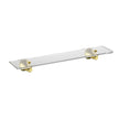 Ikon Clasico Shelf Glass in Brushed Gold