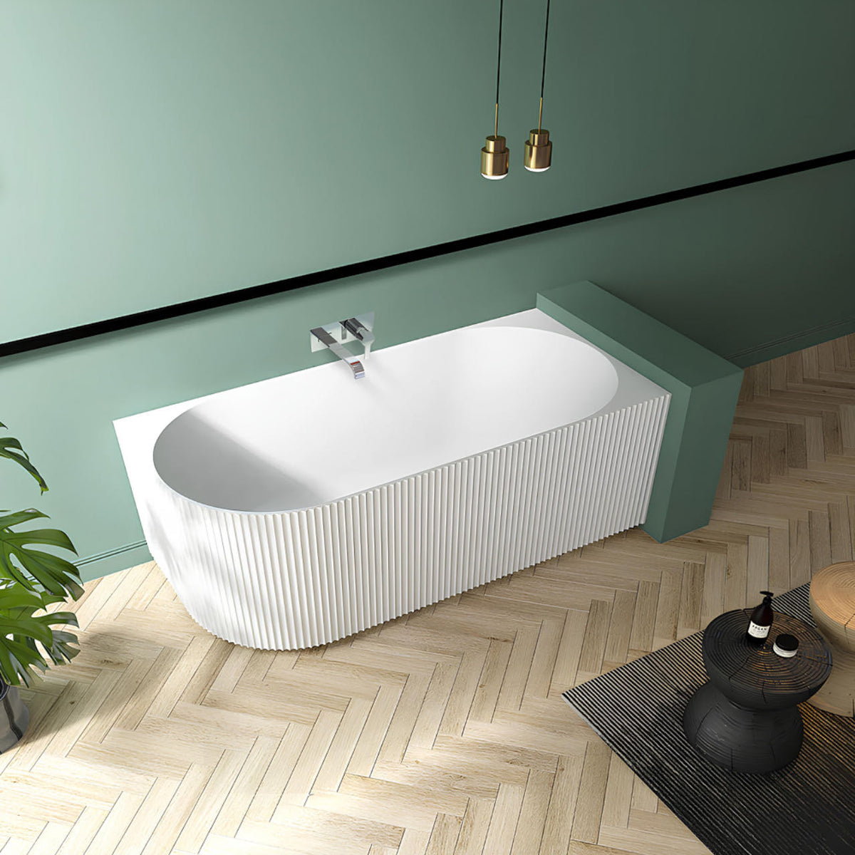 Zenmo Piaza Right Hand Freestanding Bath lifestyle