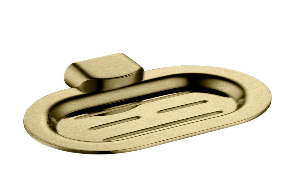 Zenmo Kenzo Soap Dish in Brushed Brass