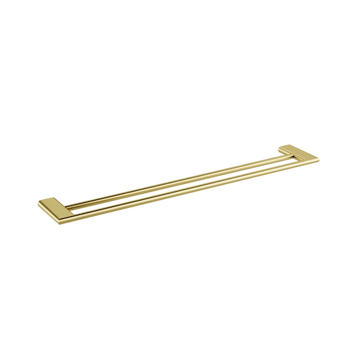 Zenmo Kenzo 75cm Double Towel Rail in Brushed Brass