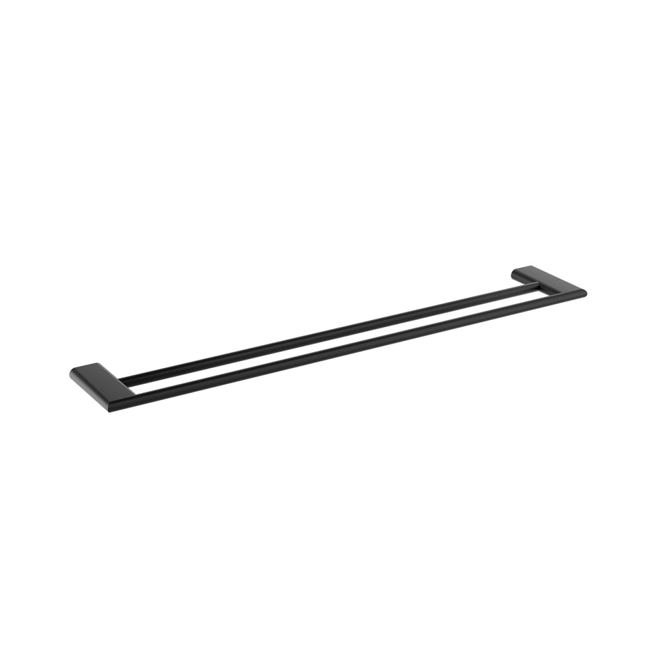 Zenmo Kenzo 75cm Double Towel Rail in Matte Black
